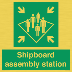 Shipboard assembly station
